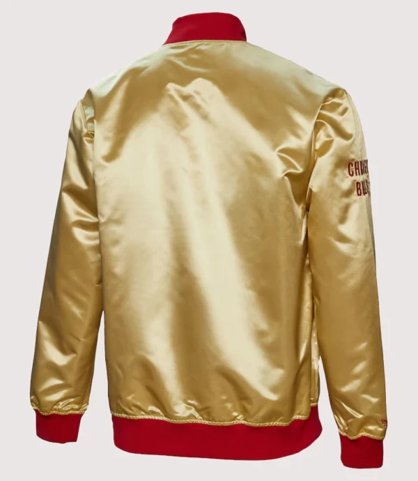 Chicago Bulls Mitchell & Ness Lightweight Full-Snap Satin Jacket