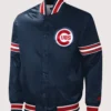 Chicago Cubs Starter Slider Satin Varsity Jacket