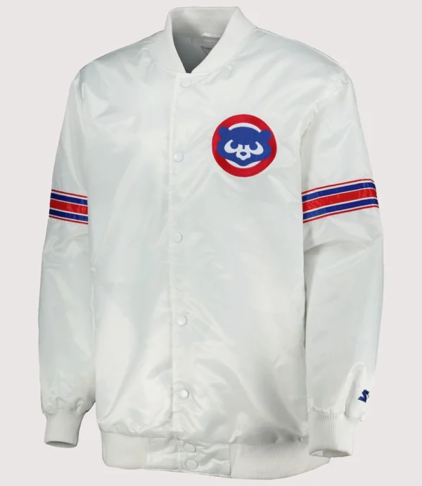 Chicago Cubs Power Forward Starter Varsity Jacket