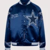 Dallas Cowboys By Way of Dallas Satin Varsity Jacket