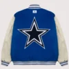 Dallas Cowboys GOLF WANG Letterman Jacket Royal Blue