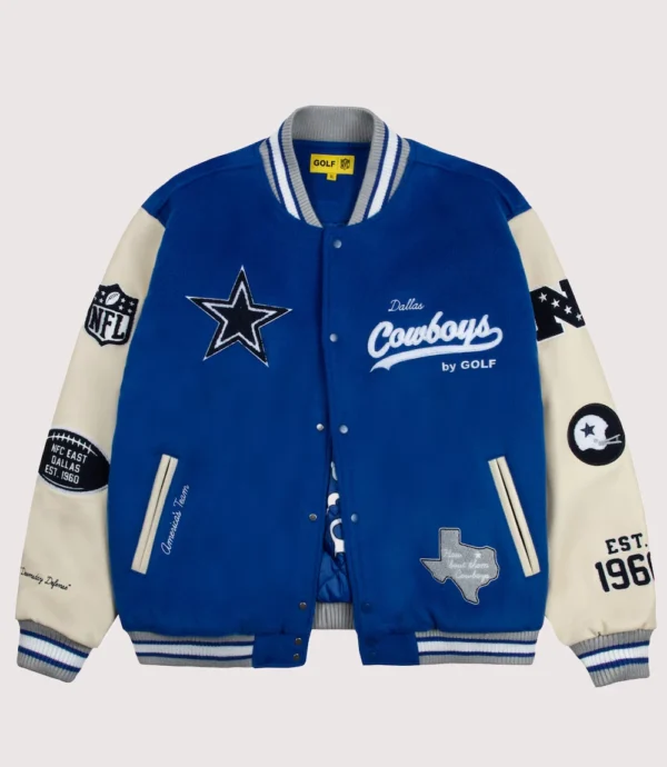 Dallas Cowboys GOLF WANG Letterman Jacket