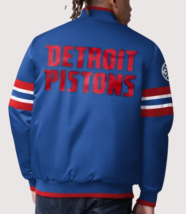 Detroit Pistons Starter Scout Satin Varsity Jacket