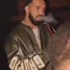 Drake Vaffanculo 46 Racing Leather Jacket Black