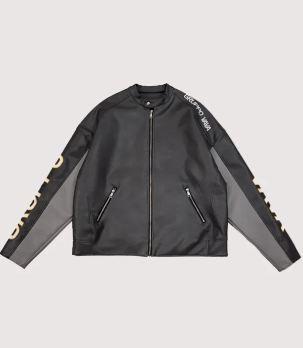 Drake Vaffanculo 46 Racing Leather Jacket For Unisex