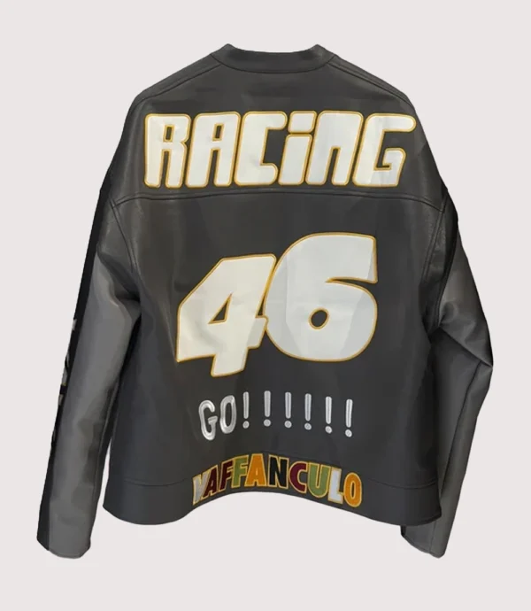 Drake Vaffanculo 46 Racing Leather Jacket