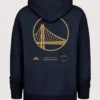 Navy Golden State Warriors 2025 City Edition Double Crossover Foundation Pullover Hoodie
