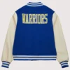 Golden State Warriors Mitchell & Ness Hardwood Classics Full-Snap Varsity Jacket