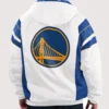 Golden State Warriors Half-Zip Starter Jacket White