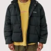 Iets Frans Zip-up Black Puffer Jacket