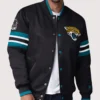 Jacksonville Jaguars Starter Scout I Full-Snap Black Varsity Jacket