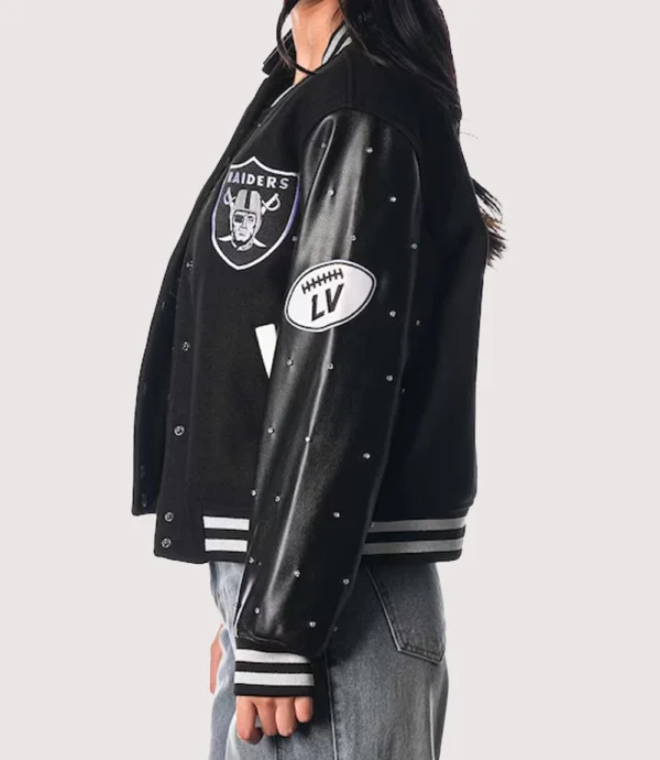 Women's Las Vegas Raiders The Wild Collective Varsity Jacket