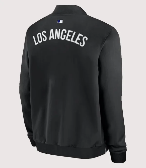 Los Angeles Dodgers Black Dugout Full Zip Bomber Jacket