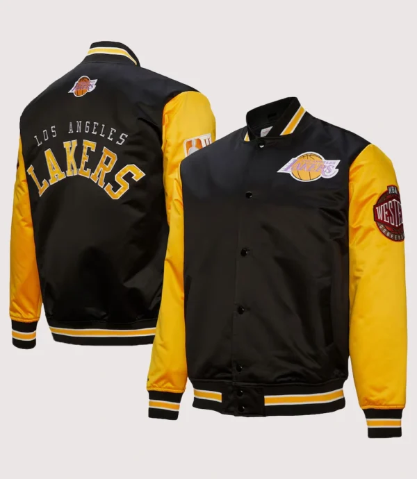 Los Angeles Lakers Mitchell & Ness Varsity Jacket Black & Yellow