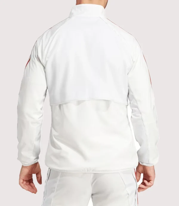 Manchester United European Anthem Jacket White