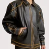 Mimchik Brown Leather Jacket