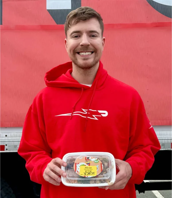 Mr Beast Doordash Red Hoodie