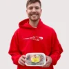 Mr Beast Doordash Hoodie Red
