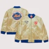 New York Mets Mitchell & Ness Lightweight Satin Varsity Jacket