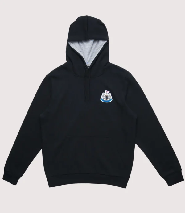 Newcastle United Terrace Crest Hoodie Black