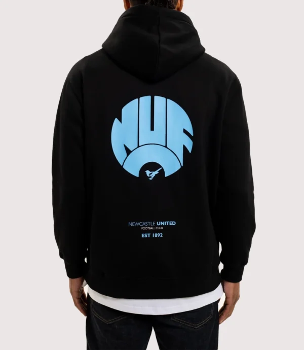 Newcastle United NUFC Retro Crest Hoodie