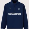 Dallas Cowboys OVO Polartec Mock Neck Half-Zip Fleece Jacket