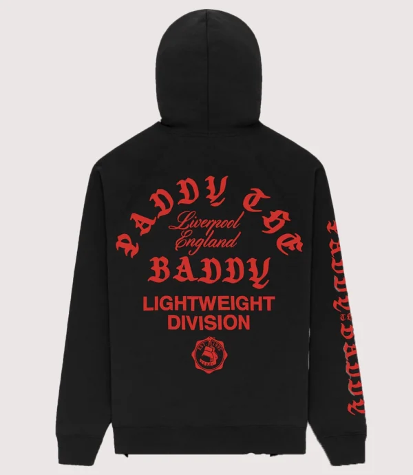 Paddy The Liverpool England Baddy Lightweight Division Black Hoodie