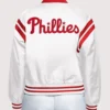 Women's Philadelphia Phillies Starter White Full Count Full-Snap Varsity Jacket