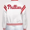 Philadelphia Phillies White Starter Varsity Jacket