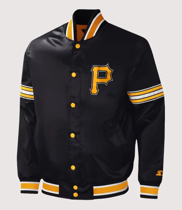 Pittsburgh Pirates Starter Midfield Satin Varsity Jacket