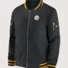 Pittsburgh Steelers Coach Bomber Jacket Black