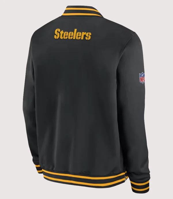 Pittsburgh Steelers Coach Black Bomber Jacket