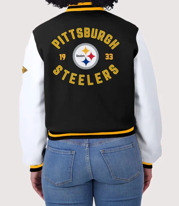 Women's Pittsburgh Steelers Full-Zip Varsity Jacket
