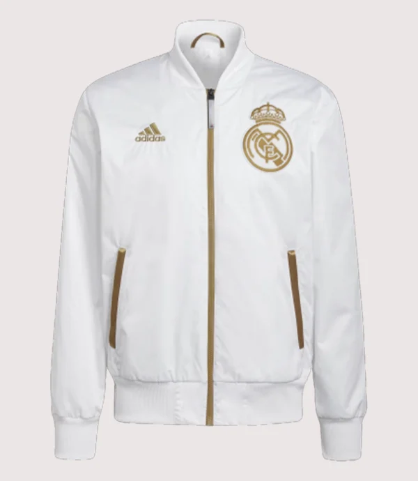 Real Madrid New Year Football Bomber Jacket White