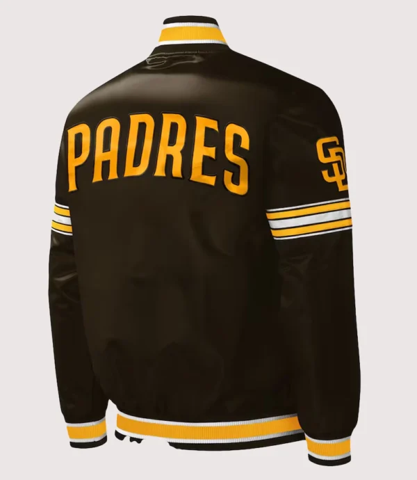 San Diego Padres Starter Midfield Satin Full-Snap Varsity Jacket