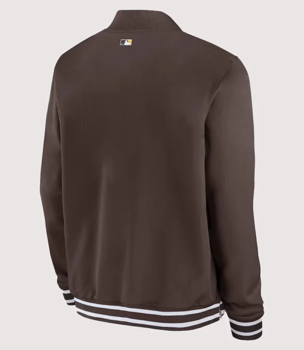 San Diego Padres Authentic Collection Full-Zip Bomber Jacket