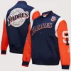 San Diego Padres Mitchell & Ness Satin Full-Snap Varsity Jacket