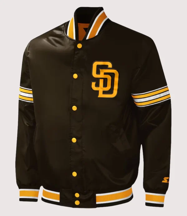 San Diego Padres Full-Snap Starter Varsity Jacket