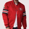 San Francisco 49ers Starter Scout I Full-Snap Red Starter Varsity Jacket
