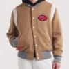 San Francisco 49ers x Todd Snyder Full-Snap Varsity Jacket