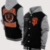 San Francisco Giants New Era Black Throwback Prep Hoodie Jacket