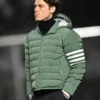 Scott Parker Green Puffer Hooded Jacket