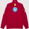 2025 Oversized Scuderia Ferrari Drivers T7 Full-Zip Red Jacket