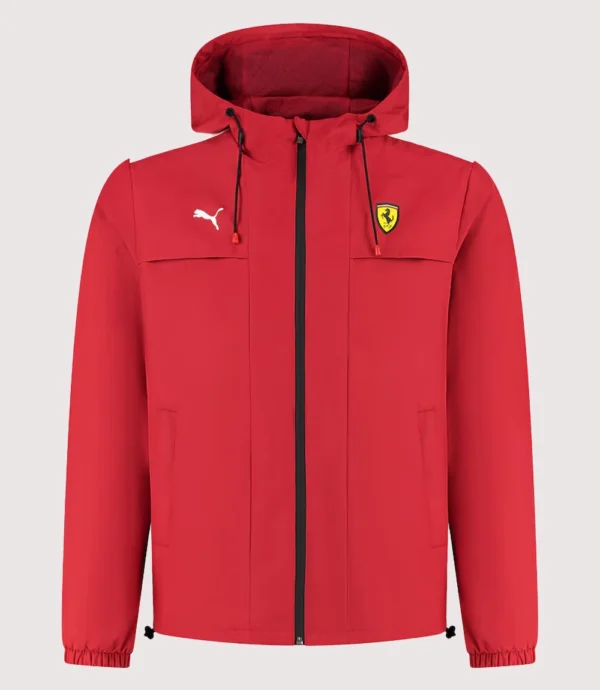 Scuderia Ferrari Red Rain Jacket