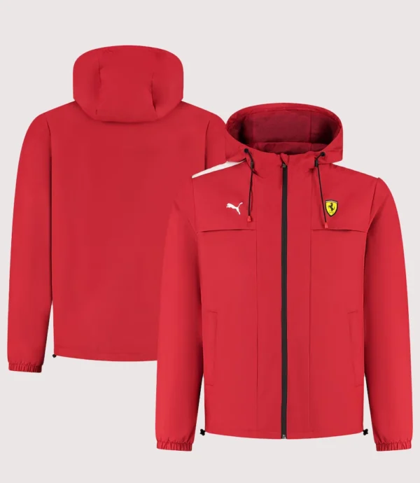 Scuderia Ferrari Rain Jacket Red