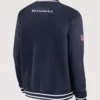 Seattle Seahawks Coach Full-Zip Black Bomber Jacket