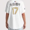 Shohei Ohtani Los Angeles Dodgers 2025 Gold Collection Kanji Limited White Jersey