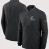 Super Bowl LIX Victory Half-Zip Black Fleece Jacket