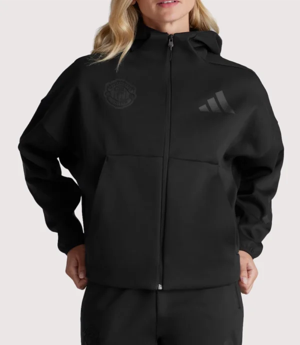 Womens Manchester United Z.N.E. Hoodie Black