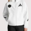 Womens Manchester United Z.N.E. White Hoodie